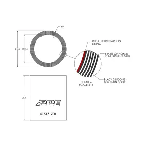 Pacific Performance Engineering - 515171700 | PPE Performance Silicone Hose For Custom Applications | 1.75 Inch ID x 2.75 Inch L - Image 3