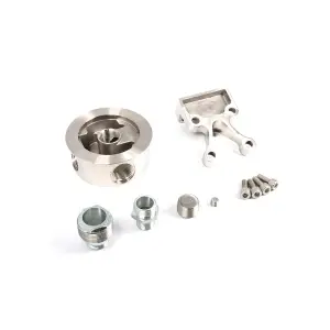 Pacific Performance Engineering - 114002000 | PPE Performance Remote Oil Filter Mount Kit - Polished 304 Stainless Steel - Image 2