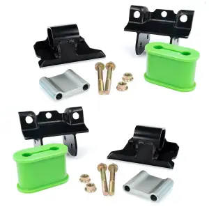 Pacific Performance Engineering - 168030150 | PPE Performance Engine Mount Kit With Silicone Bushings For GM 6.6L Duramax | Green Finish - Image 2