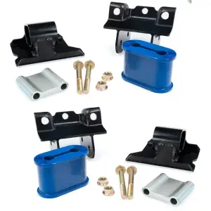 Pacific Performance Engineering - 168030140 | PPE Performance Engine Mount Kit With Silicone Bushings For GM 6.6L Duramax | Blue Finish - Image 2