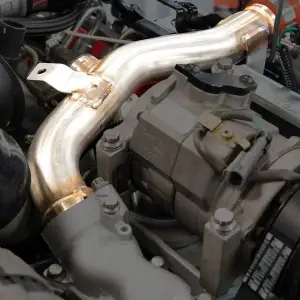 Pacific Performance Engineering - 119001130 | PPE Performance 304 Stainless Steel Engine Coolant Return Pipe For GM 6.6L Duramax | Polished Finish - Image 2