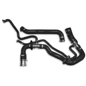 119020300 | PPE Performance Silicone Upper And Lower Coolant Hose Kit For GM 6.6L Duramax | Black Finish