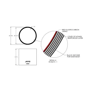 Pacific Performance Engineering - 515505005 | PPE Performance 5.0 Inch ID x 5 Inch L Performance Silicone for Custom Applications - Image 2
