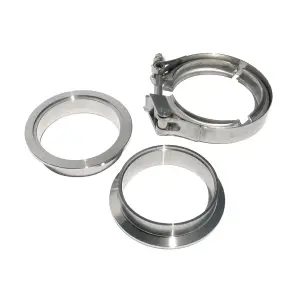 517122503 | PPE Performance QR 304 Stainless Steel V-Band - 3 Piece Set (1C 1M 1F) | 2.25 Inch Dimensions