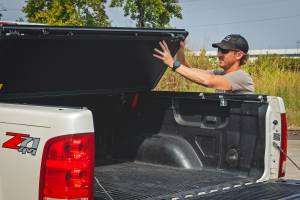Rough Country - 47113550B | Rough Country Hard Low Profile Bed Cover For Chevy Silverado /GMC Sierra 1500 | 5' 9" Bed Without Rail Caps - Image 8