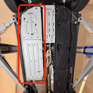 RIVAL 4X4 - 2333.1896.1 | RIVAL Aluminum Passenger Underside Skid Plate For Ford Maverick Hybrid 2WD AWD - Image 2