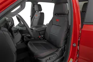 Rough Country - 91071L | Rough Country Leather Seat Covers, Front Row Bucket, Rear Row 60/40 For Chevy Silverado 1500/GMC Sierra 1500 - Image 2