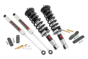 86740 | Rough Country 2.5 Inch Lift Kit For Nissan Frontier / Xterra 2WD/4WD | M1 Monotube Struts - 4WD Models Only