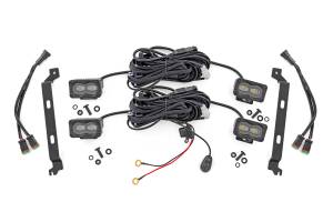 72120 | Rough Country LED Fog Light Kit Toyota Tacoma 2WD/4WD | Yellow SAE Fog Light Series