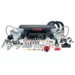 20085 | VIAIR Dual Gen 2 485C Onboard Air System, 200 PSI, 3.82 CFM, 40 Amp, 12V, 2.5 Gallon Air Tank | Platinum