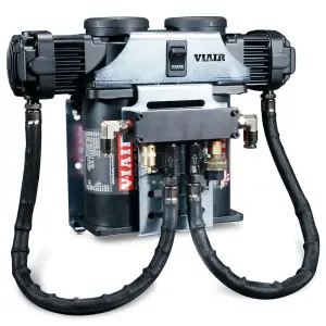80302 | VIAIR VMS Dual Complete & Lock Mount Bracket System | Chrome, Dual 444C Compressors