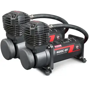 400DB-EF | VIAIR 400C Dual EF Compressors | Black, 150 PSI, 5.30 CFM
