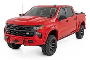 Rough Country - 13007 | Rough Country FXS Front Bumper For Chevrolet Silverado 1500 2WD/4WD | Flat Black Paint Code, With PRO12000S Winch - Image 4