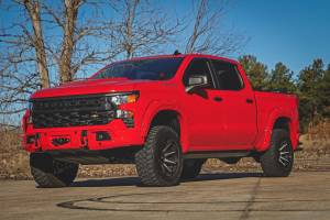Rough Country - 13007 | Rough Country FXS Front Bumper For Chevrolet Silverado 1500 2WD/4WD | Flat Black Paint Code, With PRO12000S Winch - Image 14