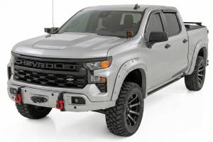 Rough Country - 13007-GAN | Rough Country FXS Front Bumper For Chevrolet Silverado 1500 2WD/4WD | GAN,  Silver Ice Metallic Paint Code, With PRO12000S Winch - Image 4