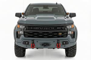 Rough Country - 13007-GBD | Rough Country FXS Front Bumper For Chevrolet Silverado 1500 2WD/4WD | GBD, Cypress Gray Paint Code, With PRO12000S Winch - Image 2