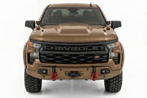 Rough Country - 13007-GXN | Rough Country FXS Front Bumper For Chevrolet Silverado 1500 2WD/4WD | GXN, Harvest Bronze Paint Code, With PRO12000S Winch - Image 2