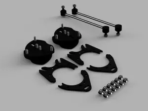 202031 | Traxda 1.5 Inch Front / 0.5 Inch Rear Suspension Lift Kit For Honda Ridgeline, Pilot & Passport / Acura MDX