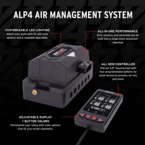 Air Lift Performance - 27485 | Air Lift Performance ALP4 Air Management, FNPT Manifold, For 3/8" Air Line, No Tank & No Compressor - Image 5
