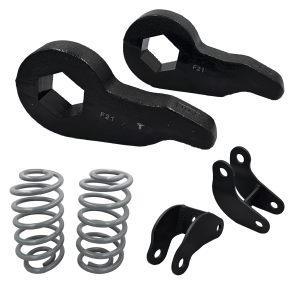 DJM2000-23 | DJM Suspension 2 Inch Front / 3 Inch Rear Lowering Kit for 2000-2006 Suburban, Tahoe, Yukon 2WD/4WD (Shocks Included)