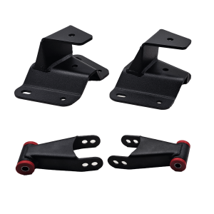 DJM Suspension - HS1123-4 | DJM Suspension 4 Inch Rear Hanger & Shackle Kit (1973-1996 Ford F150 Pickup 2WD) - Image 2