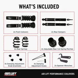 Air Lift Performance - 79005 | Air Lift Performance Coilover Kit For Audi A4, A5, S4, S5, RS 4, & RS 5 - Image 8