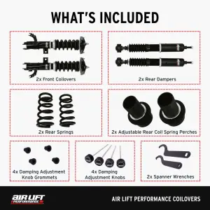 Air Lift Performance - 79019 | Air Lift Performance Coilover Kit For Toyota Avalon & Camry / Lexus ES300h & ES350 - Image 8