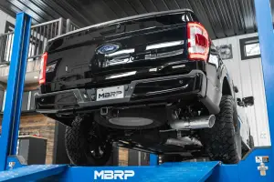 Lowriders Unlimited - S5209BLK | MBRP Cat Back Exhaust For Ford F-150 With 2.7L, 3.5L EcoBoost & 5.0L Engines | Armor Black, Race Profile Sound, Single Side Exit, Black-Coated Single Wall Tip - Image 7
