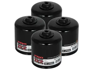 44-LF006-MB | AFE Power PROGUARD Oil Filter, 4 Pack For Chrysler 300, Pacifica & Sebring / Dodge Charger, Dakota, Durango & Magnum / Ram 1500, 2500 & 3500 / Ford Mustang / Toyota Corolla
