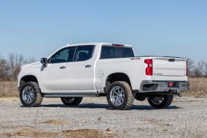 Rough Country - 28240RED_A | Rough Country 3.5 Inch Lift Kit For Chevrolet Silverado 1500 2WD/4WD | Red Finish Control Arm, Factory Rear Mono Leaf Spring, M1 Struts With M1 Rear Shocks - Image 6
