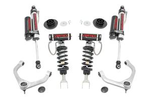 31450 | Rough Country 3.5 Inch Lift Kit For Ram 1500 4WD/RWD | Aluminum Finish Control Arm, Vertex Coilovers With Vertex Shocks