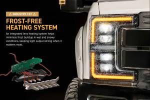 Morimoto - LF2-503 | Morimoto XB Evo LED Headlights For Ford F-250 / F-350 / F-450 / F-550* Super Duty | Pair - Image 8