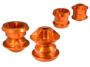 450-402001-N | AFE Power CONTROL Solid Rear Subframe Mount Set For Chevrolet Camaro | Orange