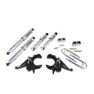 612SP | Belltech 2 Inch Front / 2 Inch Rear Complete Lowering Kit with Street Performance Shocks (1982-2004 S10/S15 2WD | 1983-1997 Blazer/Jimmy 2WD)