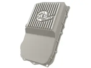 46-71300A | aFe Power Street Series Transmission Pan, Raw With Machined Fins For Jeep Wrangler JL (850RE/8HP70/8HP75 Transmission)