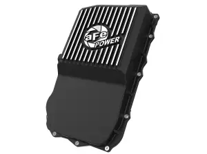 46-71300B | aFe Power Pro Series Transmission Pan, Black With Machined Fins For Jeep Wrangler JL (850RE/8HP70/8HP75 Transmission)