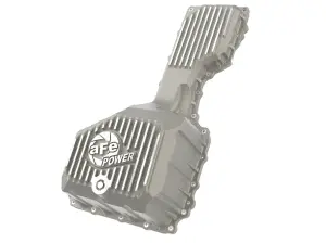 46-71370A | aFe Power Street Series Engine Oil Pan, Raw With Machined Fins For GM Diesel Trucks V8-6.6L (td) L5P