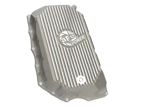 Afe - Advance Flow Engineering - 46-71380A | aFe Power Pro Series Transmission Pan, Raw With Machined Fins For GM Diesel Trucks V8-6.6L (td) L5P - Image 2