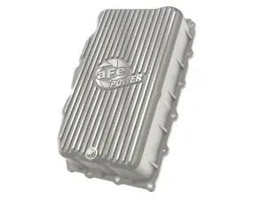 46-71420A | aFe Power Street Series Transmission Pan, Raw With Machined Fins For GM Trucks/SUVs L6-3.0L (td) LM2/LZ0