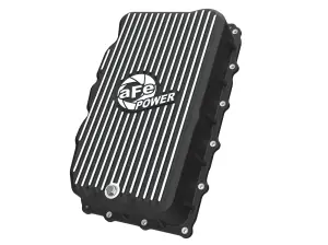 46-71420B | aFe Power Pro Series Transmission Pan, Black With Machined Fins For GM Trucks/SUVs L6-3.0L (td) LM2/LZ0