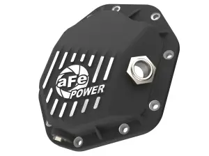 46-71430B | aFe Power Pro Series Front Differential Cover, Black With Machined Fins For GM Trucks/SUVs (AAM 8.0 IFS)
