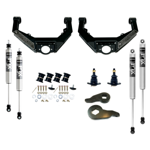 KR10STAGE3FOX | Kryptonite Stage 3 Leveling Kit w/ Fox Shocks (2001-2010 Silverado, Sierra 2500 HD, 3500 HD)