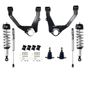 KR13STAGE3FOX | Kryptonite Stage 3 Leveling Kit w/ Fox Shocks (2014-2018 Silverado, Sierra 1500 | 2014-2018 Suburban, Tahoe, Yukon with OE Cast Aluminum or Stamped Steel Arms)