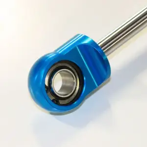Thuren Fabrication - TF573-09BL-0313-150 | Thuren Fabrication King Steering Damper For Ram 2500 / Ram 3500 | With Thuren 1.50 Inch Clamp For Custom Aftermarket Steering Links | Blue Aluminum Ends - Image 3