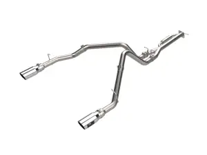49-32088-P | aFe Power Vulcan Series 3 Inch, 304 Stainless Steel Cat-Back Exhaust System With Polished Tip For RAM 1500 L6-3.0L (tt)