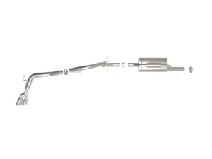 Afe - Advance Flow Engineering - 49-33148-P | aFe Power Vulcan Series 2-1/2 Inch To 3 Inch, 304 Stainless Steel Cat-Back Exhaust System With Polished Tip For Ford Ranger L4-2.3L (t) - Image 4