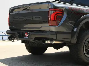Afe - Advance Flow Engineering - 49-33151-B | aFe Power Vulcan Series 3 Inch To 3-1/2 Inch, 304 Stainless Steel Cat-Back Exhaust System With Black Tip For Ford F-150 Raptor/ Raptor R V6/V8 - Image 4