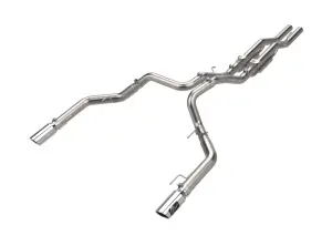 49-33151-P | aFe Power Vulcan Series 3 Inch To 3-1/2 Inch, 304 Stainless Steel Cat-Back Exhaust System With Polished Tip For Ford F-150 Raptor/ Raptor R V6/V8