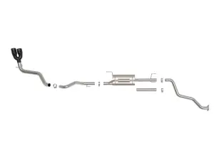 Afe - Advance Flow Engineering - 49-36078-B | aFe Power Vulcan Series 2-1/2 To 3 Inch, 304 Stainless Steel Cat-Back Exhaust System With Black Tip For Toyota Tacoma L4-2.4L (t) - Image 4