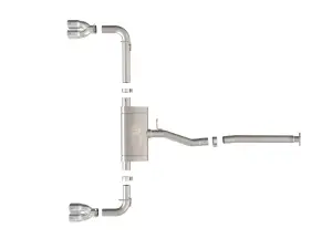 Afe - Advance Flow Engineering - 49-36084-P | aFe Power Takeda 2-1/2 Inch, 304 Stainless Steel Cat-Back Exhaust System With Polished Tip For Lexus NX250 L4-2.5L - Image 7